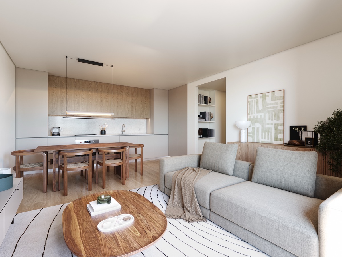 Interior de apartamento moderno